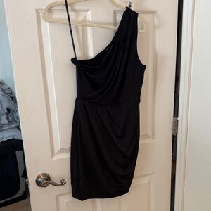 Forever 21 Elegant One-Shoulder Black Dress